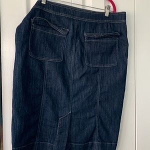 Denim skirts by z cavaricci size 12 with side zip and back flap pockets